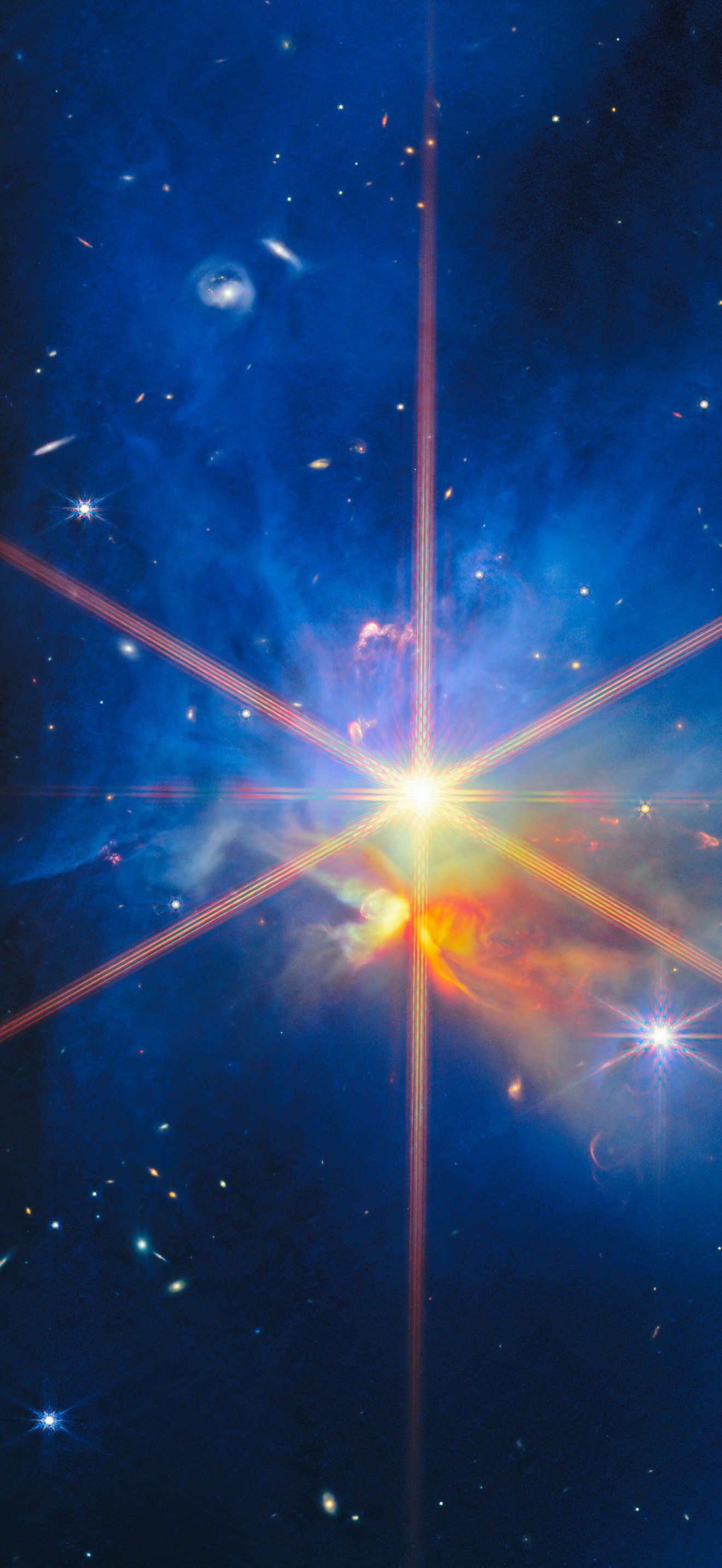IC 348 Crop: Star embedded in a nebula