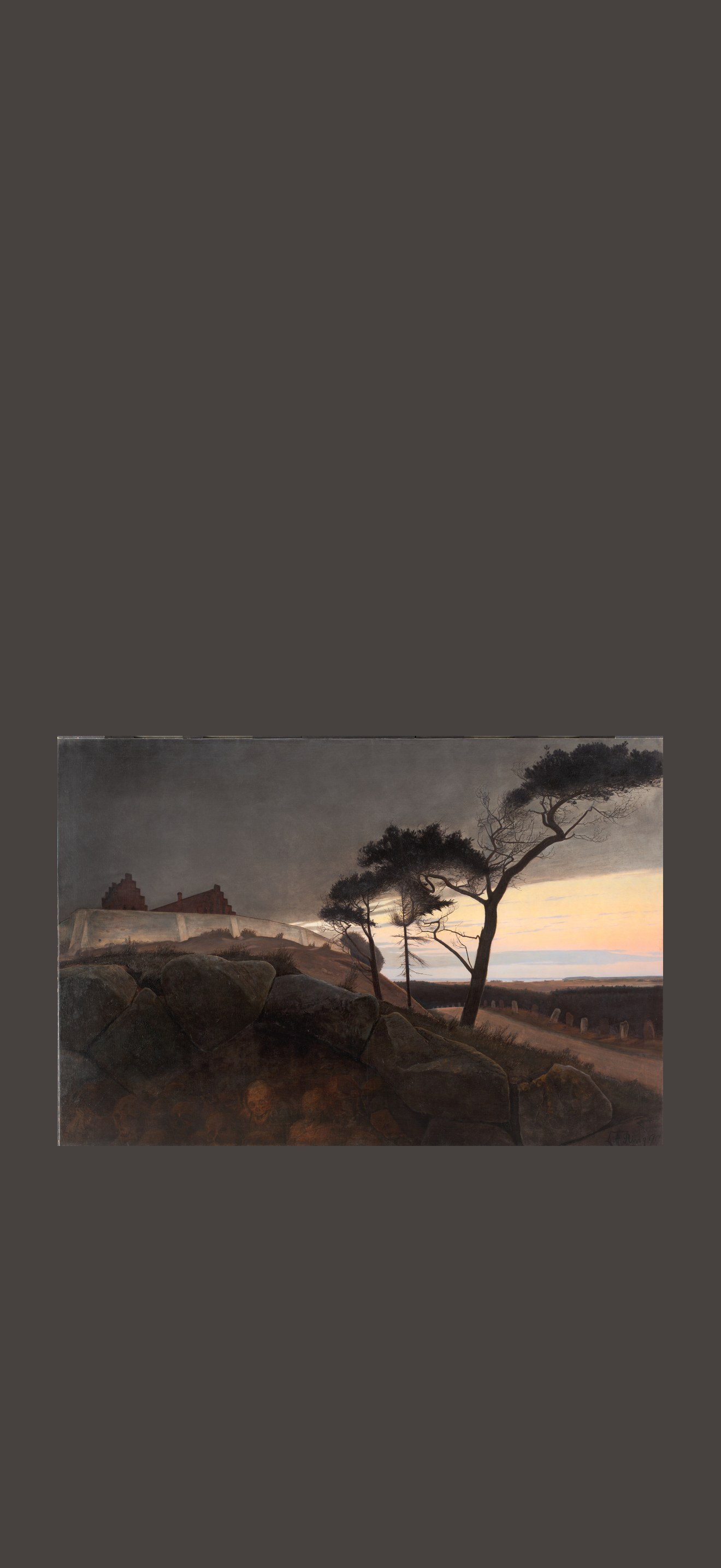 Efter solnedgang. "Nu skrider Dagen under, og Natten vælder ud"